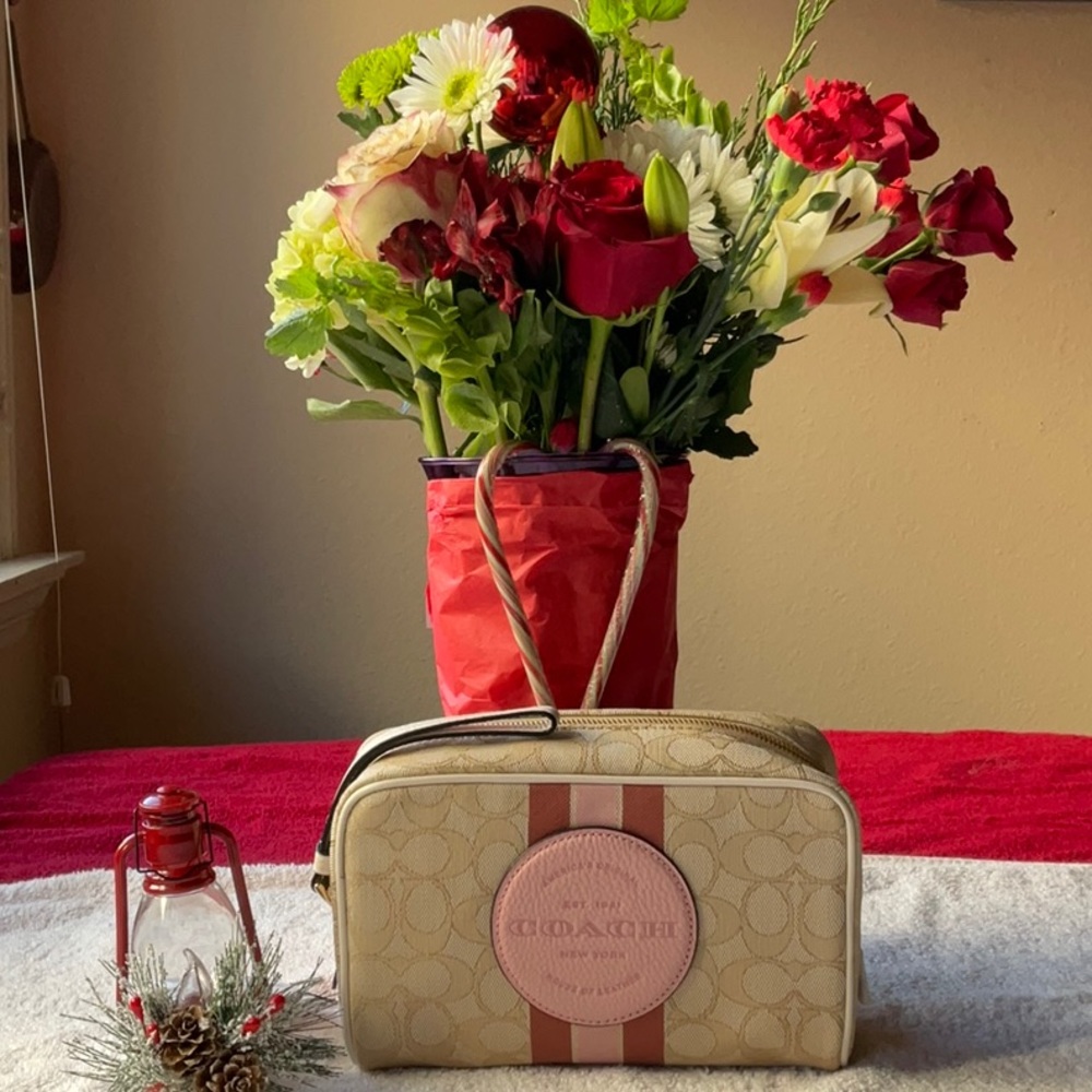 🎄 COACH DEMPSEY BOXY COSMETIC CASE 🎄 - Picture 4 of 16
